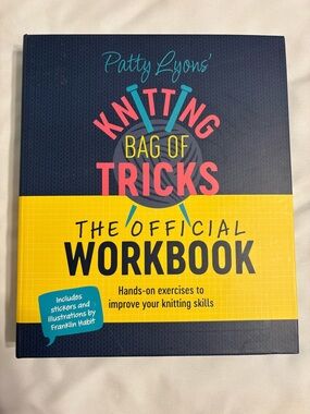 Knitting Bag of Tricks Workbook - Navy & Yellow